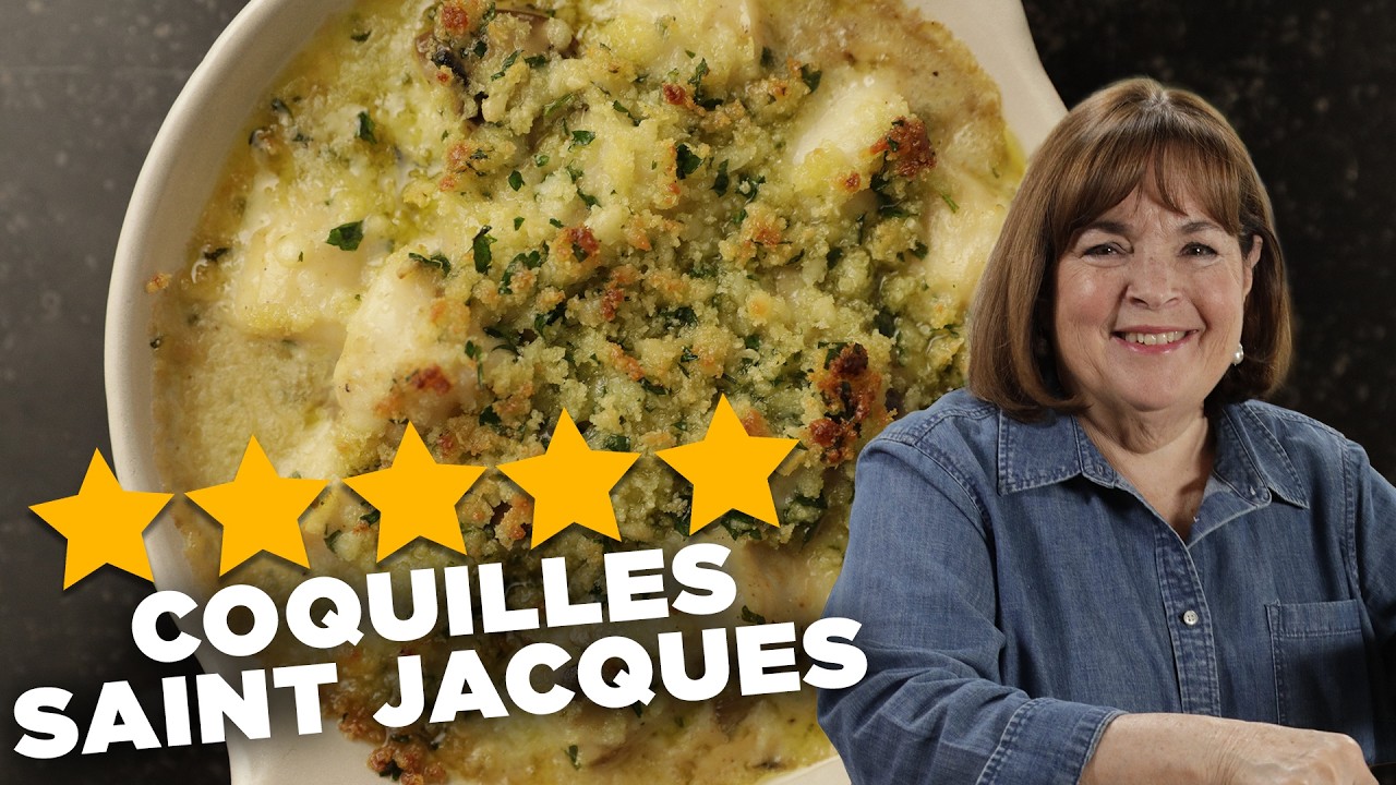 Ina Garten's Coquilles Saint Jacques (French Scallops Gratin) | Barefoot Contessa | Food Network