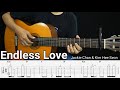 Endless Love - Jackie Chan & Kim Hee Seon - Fingerstyle Guitar Tutorial TAB + Chords + Lyrics