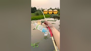 Homemade Bamboo Fishing Rod 🤯🤯#fishing #cauca