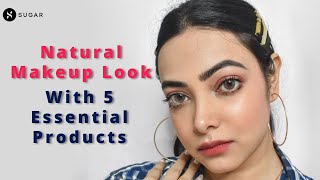 Natural Makeup Look With 5 Essential Products | SUGAR Cosmetics screenshot 3