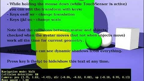 Castle Game Engine - dynamic collisions
