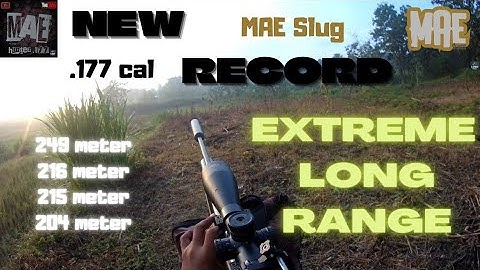 250+ Yards (249 metre) PCP airgun dove || MAE Slug