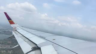 Thai Airways full takeoff from Khon Kaen Airport (KKC) to Bangkok-Suvarnabhumi Airport (BKK).