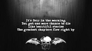 Avenged Sevenfold - 4 a.m. [Lyrics on screen] [Full HD] chords