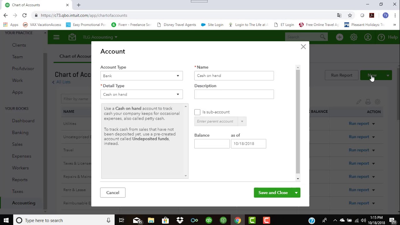 The QuickBooks Online Chart of Accounts - YouTube