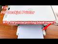 HP printer printing blank Pages