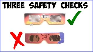 Fake Solar Eclipse Glasses? - Three Ways To Spot A Potential Problem