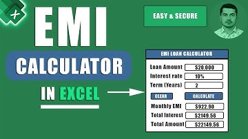Create EMI Calculator in Excel : No App Needed! (Easy & Secure)