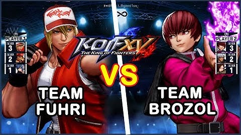 KOF XV - Team Fuhry (Leona/Ralf/Terry) vs Team Brozol (Whip/K