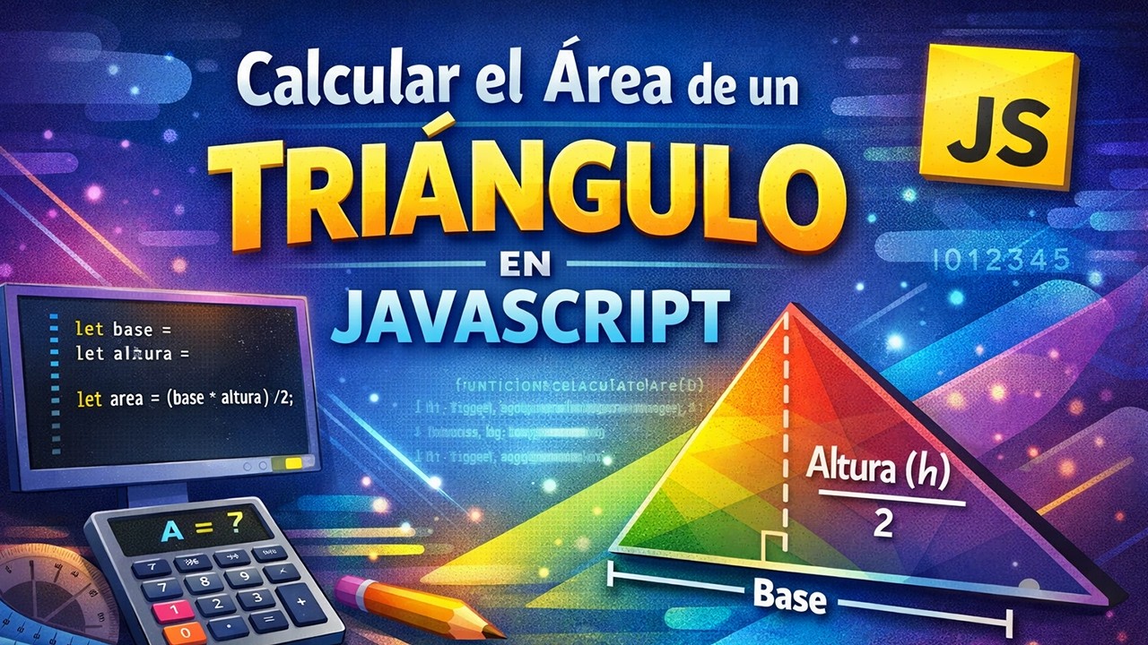 Calcular el área de un triángulo en JavaScript - YouTube