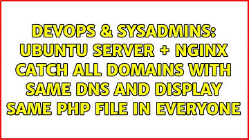 Ubuntu Server + Nginx Catch all domains with same DNS and display same php file in everyone