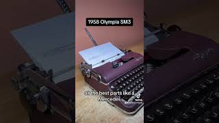 How to use all functions on a 1958 Olympia SM3 vintage portable typewriter