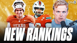 NEW College Football Playoff Rankings | Texas, Miami, Ohio State, Georgia