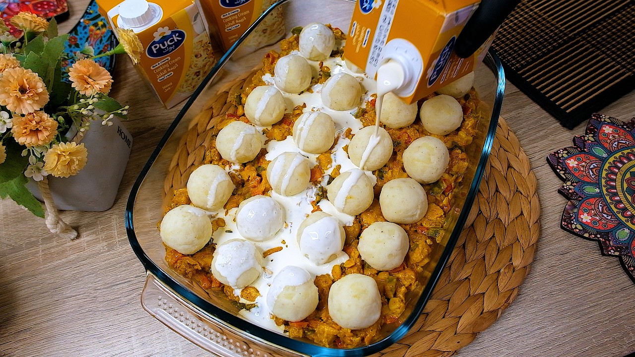 صينية كرات البطاطس لازم تنعمل كل سنة بهالوقت الكل حيطلب وصفتها منك