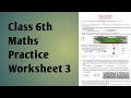 Class 6th Maths Weekly Practice Sheet 3 Solutions 📖 @learnwithshikha01 
