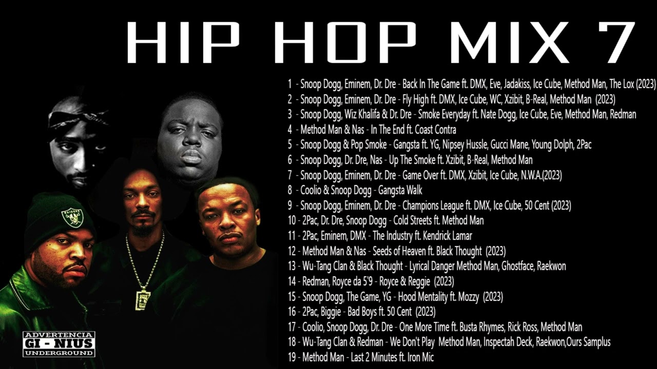 ⁣HIP HOP MIX 2023 - Snoop Dogg, Dr. Dre, Nas, 2Pac, Eminem, DMX , 50 Cent,  Ice Cube, WC, Xzibit