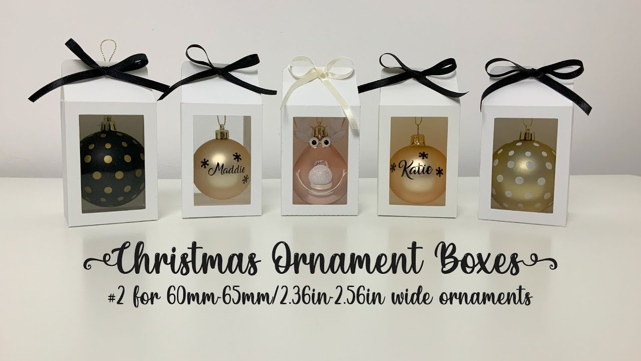 🎄#2 CHRISTMAS ORNAMENT DISPLAY GIFT BOXES FOR BAUBLES🎄 
