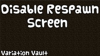 Minecraft Bukkit Plugin - Disable Respawn Screen - auto respawn on death!