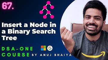Insertion in Binary Search Tree | Insertion in BST | Iteratively & Recursively | DSA-One Course #67