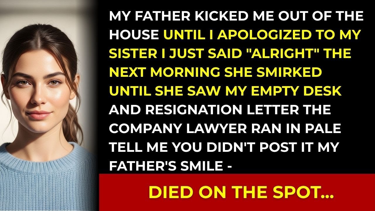 My DAD Kicked Me Out Of The House Until I Apologized To My SISTER, I Just Said 'Alright' The Next..