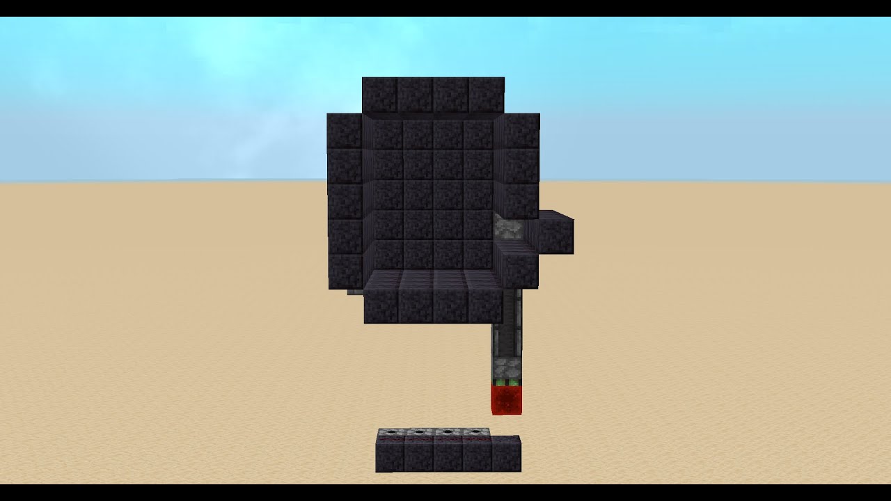 How to make a 4x4 Rising and Lowering Door In Minecraft Java Edition ...