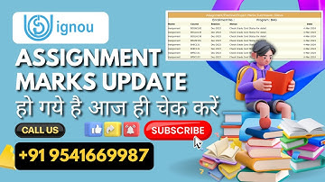 DEC 2024 Assignment Status Update आ गया हैं | ignou assignment status not found | assignment status