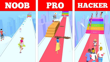Noob vs Pro vs Hacker in Makeover Run