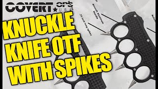 Knuckle Knife OTF with Spikes Video! #bruh