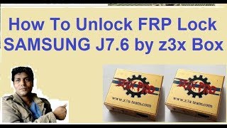 how to/unlock frp lock/samsung/j7 6/j710f /by/z3x box
