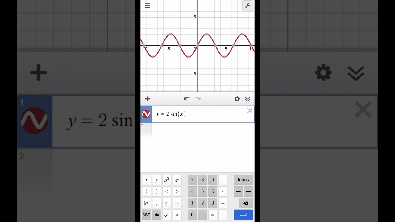 Wave equation in desmos 