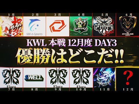 【荒野行動】KWL本戦 12月度 DAY3【絶対王者"Carla" 一年振りの優勝を狙う!!】実況:Bocky 解説:ぬーぶ