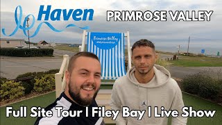 Haven Primrose Valley | Full Site Tour | Filey Bay Beach Walk | Live Haven Show