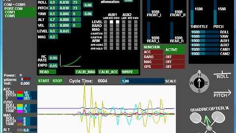 MultiWii V1.9 + Motion Plus + Nunchuk.avi