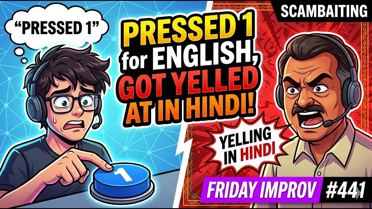 Pressed 1 for English, Got Yelled At In Hindi | Friday IMPROV Scambaiting  #441