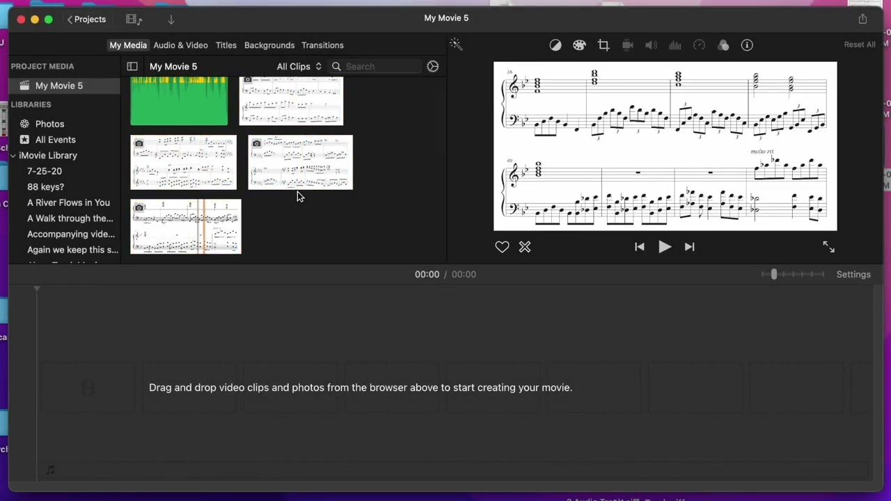 How to make a music-score video Walk Through