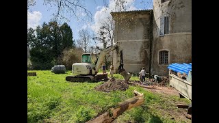 Exterior works at the Château - Then and Now (with old footage from family archives)