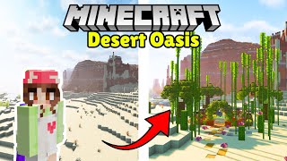 How to Turn a Simple Build into a Desert Oasis | Minecraft Filler Builds