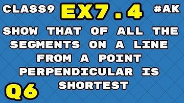 #25 Ex 7.4 class 9 maths Q6 chapter 7  Triangles by Ak Yadav | Akstudy1024