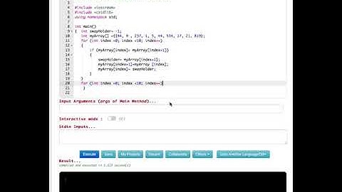 C++ Array Sort : Basic Bubble Sort : Computer Aided Analysis