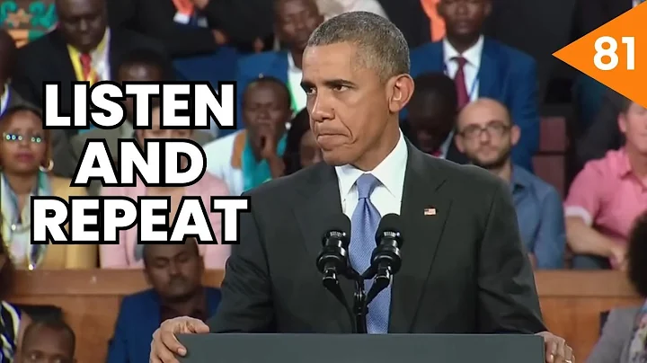Learn English with President Barack Obama's speech - A Kenyan-American in Kenya