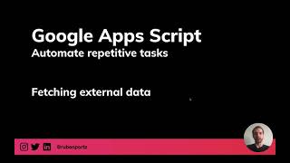Fetching external data with Apps Script
