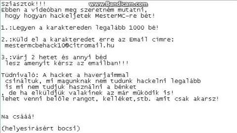 MesterMC BÉ Hack