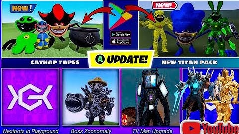 NEXTBOTS IN PLAYGROUND MOOD NEW UPDATE COMING SOON|| #titanspeakerman #roblox #cameraman  #games