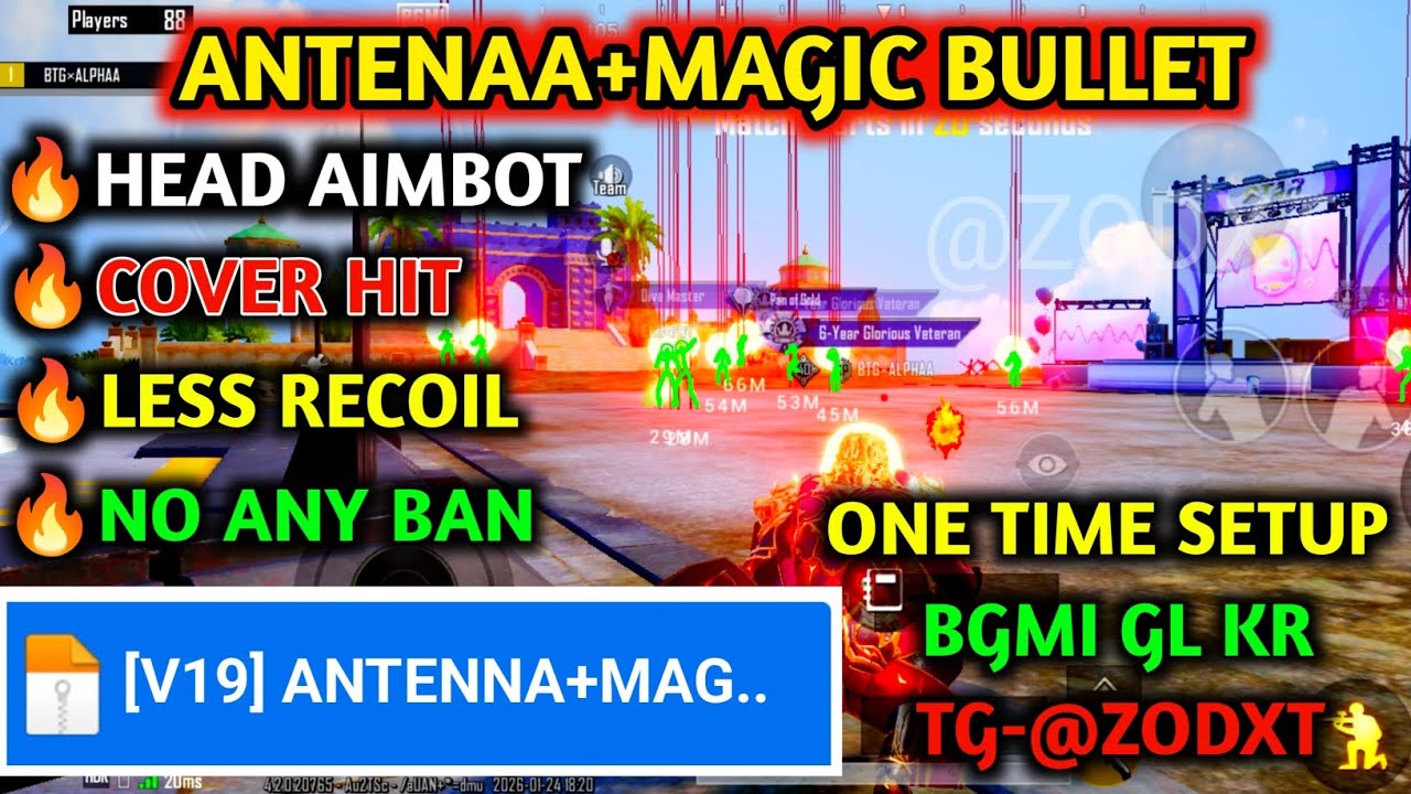 BGMI 4.2 ANTENNA CONFIG FILE X64 BIT | BGMI ANTENNA CONFIG FILE 4.2 | BGMI 4.2 AIMBOT OBB