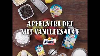 Apfelstrudel mit Vanillesauce | MinusL