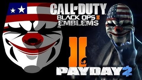 Black Ops 2 - Dallas / Mask ( Payday 2 ) -  Emblem Tutorial
