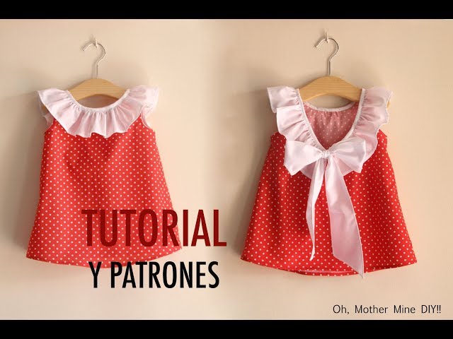 Aprender a Vestido para niñas (patrones gratis tallas 1 a 7 años) - YouTube