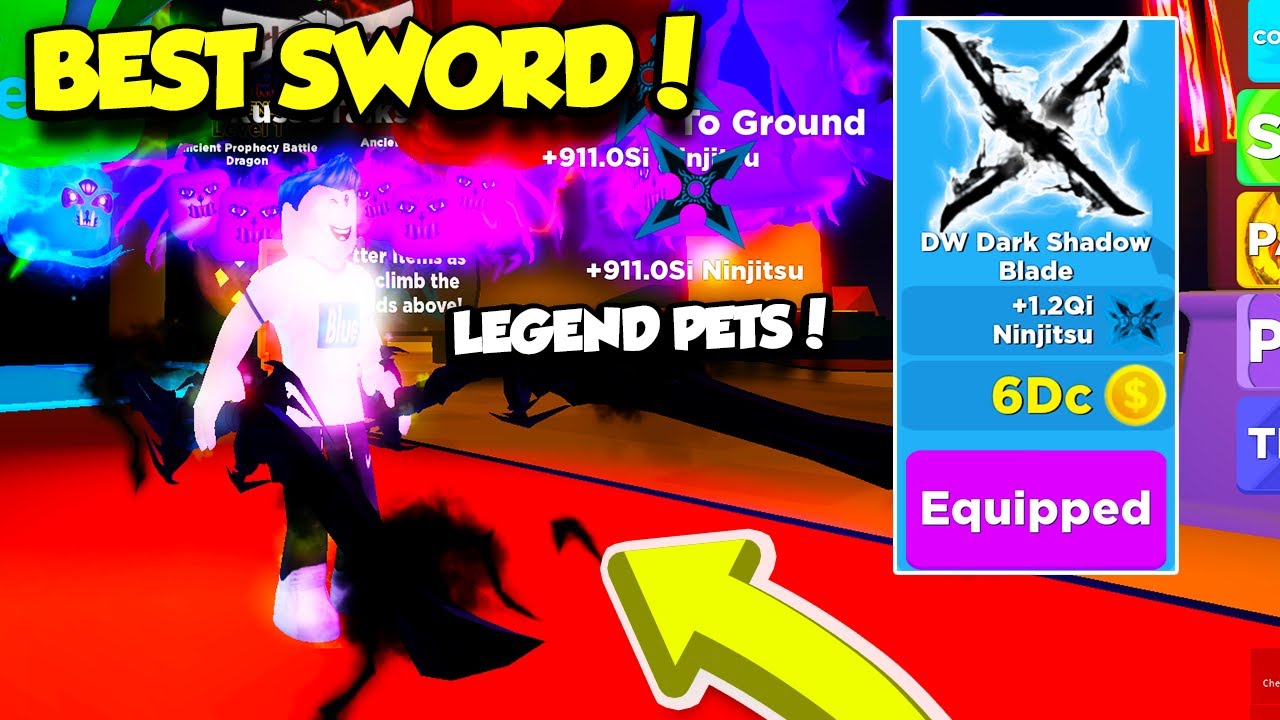 I Got The Best Weapon And Full Legendized Pet Team In Ninja Legends Update Roblox Youtube - roblox ninja swords