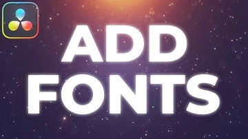 How To IMPORT FONTS In Davinci Resolve 19 (Tutorial)