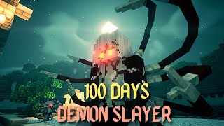 100 Days in Minecraft&#39;s Demon Slayer Mod